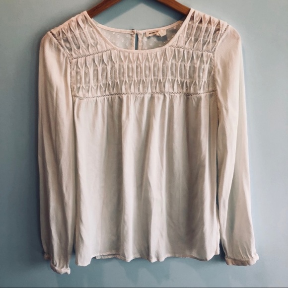 Anthropologie Tops - Anthropologie Meadow Rue Pintuck Top